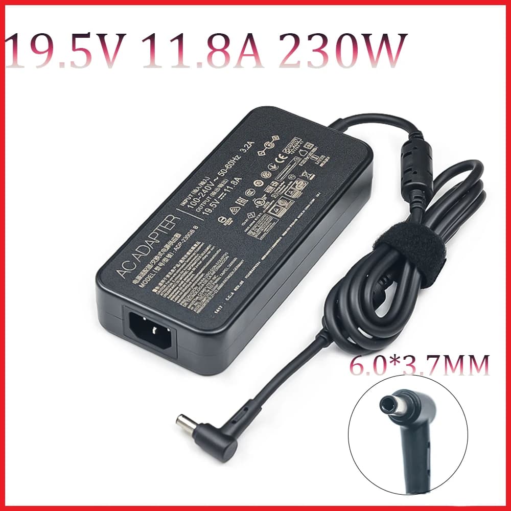 Laptop Adapter 19.5V 11.8A 230W 6.0*3.7mm ADP-230GB B AC Power Charger For ASUS ROG Strix G531GV-DB76 UX581 UX581LV G512LULaptop