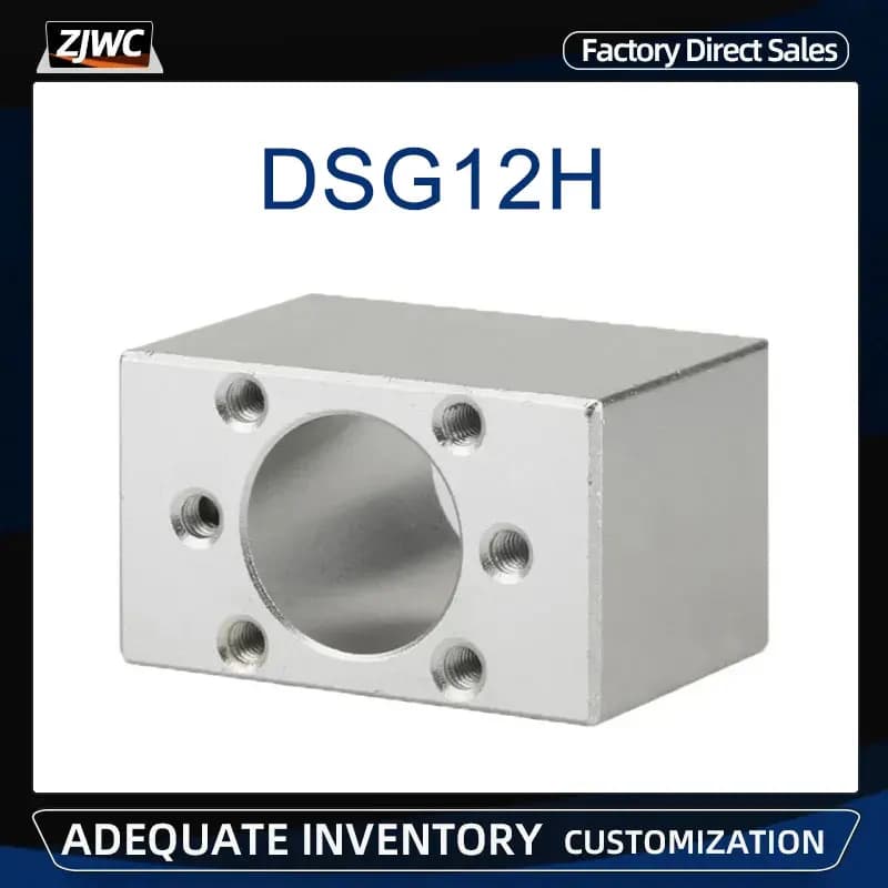 DSG12H 22mm/24mm Mounting Bracket CNC Parts 1204 Ballscrew Aluminum Nut Housing Holder Fits For SFU1210/SFU1204 RM1204