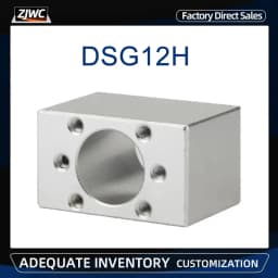 DSG12H 22mm/24mm Mounting Bracket CNC Parts 1204 Ballscrew Aluminum Nut Housing Holder Fits For SFU1210/SFU1204 RM1204