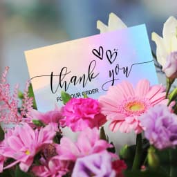 50pcs/pack Laser Thank You Card For Supporting Business Package Decoration Holographic Card Rainbow Thank You Card