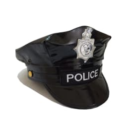 Soft Leather Octagonal Cap for Cosplay, Police Officer, Adult Party, Octagonal Hat Accessories, European and American Style