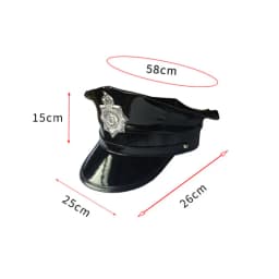 Soft Leather Octagonal Cap for Cosplay, Police Officer, Adult Party, Octagonal Hat Accessories, European and American Style