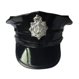 Soft Leather Octagonal Cap for Cosplay, Police Officer, Adult Party, Octagonal Hat Accessories, European and American Style