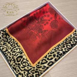 [BYSIFA] New Emerald Green Silk Scarf Women Brand Leopard Printed Square Scarves 90*90cm Fashion Accessories Headscarves Hijabs