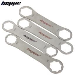 HEPPE Bike Fork Shoulder Wrench Bicycle Front Fork Repair Tool Fork Cap Spanner 8-12T/24/26/27/28/30/32mm for XCR XCT XCM ST RST