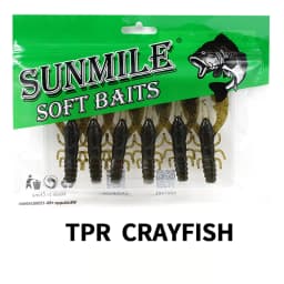 SUNMILE 6pieces Fishing Lures Crayfish Shrimp 7.5cm/3.5g Soft Baits Creature Baits Iscas Artifical bait Bass Perch Fishing Baits