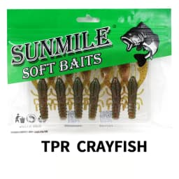 SUNMILE 6pieces Fishing Lures Crayfish Shrimp 7.5cm/3.5g Soft Baits Creature Baits Iscas Artifical bait Bass Perch Fishing Baits