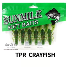 SUNMILE 6pieces Fishing Lures Crayfish Shrimp 7.5cm/3.5g Soft Baits Creature Baits Iscas Artifical bait Bass Perch Fishing Baits