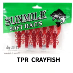 SUNMILE 6pieces Fishing Lures Crayfish Shrimp 7.5cm/3.5g Soft Baits Creature Baits Iscas Artifical bait Bass Perch Fishing Baits