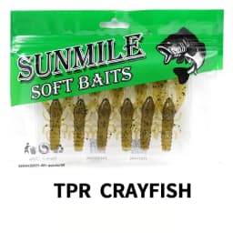 SUNMILE 6pieces Fishing Lures Crayfish Shrimp 7.5cm/3.5g Soft Baits Creature Baits Iscas Artifical bait Bass Perch Fishing Baits