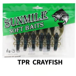 SUNMILE 6pieces Fishing Lures Crayfish Shrimp 7.5cm/3.5g Soft Baits Creature Baits Iscas Artifical bait Bass Perch Fishing Baits