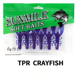SUNMILE 6pieces Fishing Lures Crayfish Shrimp 7.5cm/3.5g Soft Baits Creature Baits Iscas Artifical bait Bass Perch Fishing Baits
