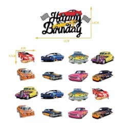 12 Inch Latex Balloon HOT WHEELS Boys' Birthday Party Decoration Products Hot Wheels Theme Small Balloon
