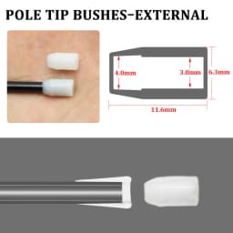 5pcs Carp Fishing Accessories Pole Elastic Connector for Match Pole Fishing Tackle for Rigs Carp Coarse Method Fishing Tackle