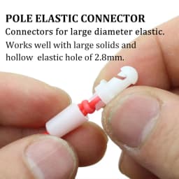 5pcs Carp Fishing Accessories Pole Elastic Connector for Match Pole Fishing Tackle for Rigs Carp Coarse Method Fishing Tackle