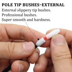 5pcs Carp Fishing Accessories Pole Elastic Connector for Match Pole Fishing Tackle for Rigs Carp Coarse Method Fishing Tackle