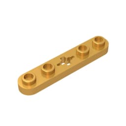 Gobricks GDS-900 Plate 2 x 4 Technical, Plate 1 x 5 with Smooth Ends, 4 Studs and Center Axle Hole compatible with lego 32124