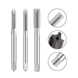 HAMPTON Tyre Valve Thread Tap 5V1 5V2 8V1 8V2 10V1 Right Cutting Straight Fluted Taps Screw Thread Tap Hand Tools