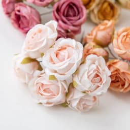 12Pcs Artificial Flowers Silk Tea Rose Wedding Wreath Scrapbooking for Home Christmas Decoration Diy Bride Accessories Clearance