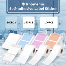 Phomemo Self-Adhesive Labels Paper for Phomemo M110/M200 Self-adhesive Label Printer Waterproof Tag Jewelry Tag Thermal Sticker