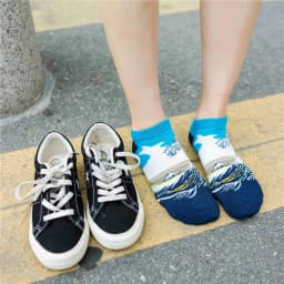 Women's New Retro Art Mural World Famous Oil Painting Series Funny Angel Mona Lisa Scream Van Gogh Starry Sky Short Ankle Socks