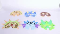 Dinosaur Party Favor Kids Birthday Dinosaur Masks Bracelet Keychain Ring Tattoo Sticker for Boy Dinosaur Birthday Party Supplies
