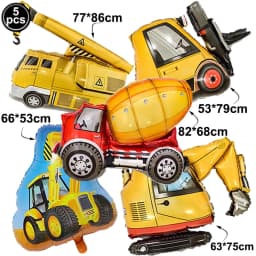Cars and Trucks Temporary Tattoos for Kids Construction Vehicle Themed Fake Tattoo Excavator Stickers Boys Birthday Party Gifts