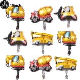 Cars and Trucks Temporary Tattoos for Kids Construction Vehicle Themed Fake Tattoo Excavator Stickers Boys Birthday Party Gifts