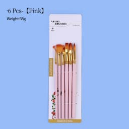 Nylon Hair Wooden Handle Artist Paint Brush Set Professional Oil Watercolor Acrylic Painting Brushes 3/6/10/12Pcs Art Supplies