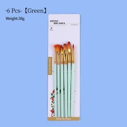 Nylon Hair Wooden Handle Artist Paint Brush Set Professional Oil Watercolor Acrylic Painting Brushes 3/6/10/12Pcs Art Supplies