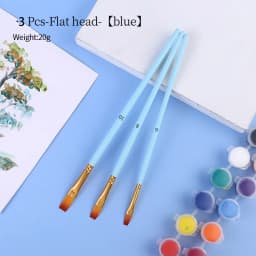 Nylon Hair Wooden Handle Artist Paint Brush Set Professional Oil Watercolor Acrylic Painting Brushes 3/6/10/12Pcs Art Supplies