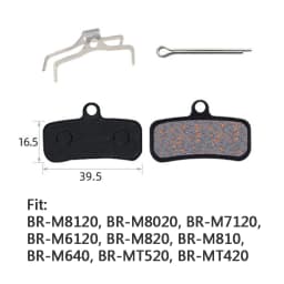 Bicycle Disc Brake Pad For Deore XT M8120 M8020 M7120 M6120 MT420 MT520 Zee Saint Pads Semi-Metal MTB Mountain Accessories