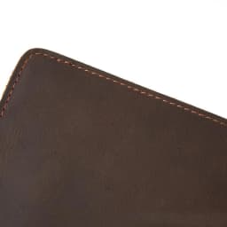100% Full Cow Genuine Leather Wallet Men Simple Design Handmade Horizontal Small Bifold Purse for Men