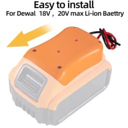 Battery Adapters For Makita/Bosch/Milwaukee/Dewlt/Black&Decker 18V Power Connector Adapter Dock Holder 14 Awg Wires