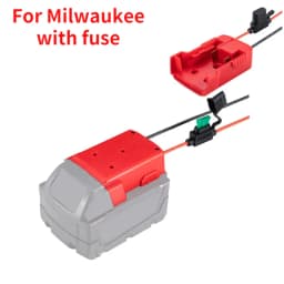 Battery Adapters For Makita/Bosch/Milwaukee/Dewlt/Black&Decker 18V Power Connector Adapter Dock Holder 14 Awg Wires