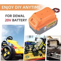 Battery Adapters For Makita/Bosch/Milwaukee/Dewlt/Black&Decker 18V Power Connector Adapter Dock Holder 14 Awg Wires