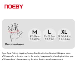 Noeby Fishing Gloves Non-slip Full Finger Outdoor Sun Protection Anti-UV Cycling Running Gloves Men Women Tackle