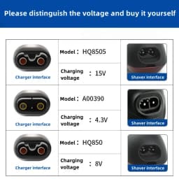New US Plug A00390 Charger Power Cord Adaptor For Philips Norelco Shaver A00390 RQ310/311/ 301/512 Charger