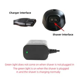 New US Plug A00390 Charger Power Cord Adaptor For Philips Norelco Shaver A00390 RQ310/311/ 301/512 Charger