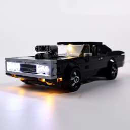 LED Kit For 76912 Fast & Furious 1970 Dodge Charger R/T Building Blocks Bricks Toys Lamp Set Only Lighting No Model