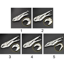 Locking Pliers Set CRV Lock Pliers Curved Jaw Pliers Straight Long Nose C Clamp Locking Clamp Multi-function Welding Tools