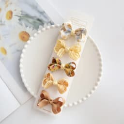 5Pcs/Lot Children's Headwear Baby Hair Accessories Clip Bows For Girls All Cloth Hairpin