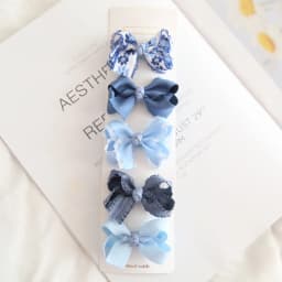 5Pcs/Lot Children's Headwear Baby Hair Accessories Clip Bows For Girls All Cloth Hairpin