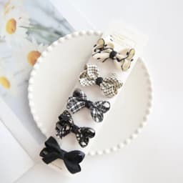 5Pcs/Lot Children's Headwear Baby Hair Accessories Clip Bows For Girls All Cloth Hairpin