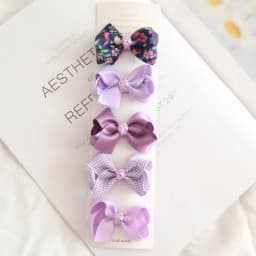 5Pcs/Lot Children's Headwear Baby Hair Accessories Clip Bows For Girls All Cloth Hairpin