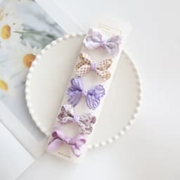 5Pcs/Lot Children's Headwear Baby Hair Accessories Clip Bows For Girls All Cloth Hairpin