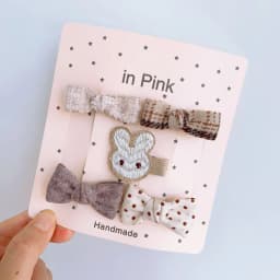 5Pcs/Lot Children's Headwear Baby Hair Accessories Clip Bows For Girls All Cloth Hairpin