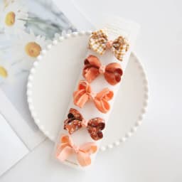 5Pcs/Lot Children's Headwear Baby Hair Accessories Clip Bows For Girls All Cloth Hairpin