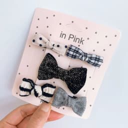5Pcs/Lot Children's Headwear Baby Hair Accessories Clip Bows For Girls All Cloth Hairpin
