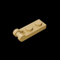 MOC PARTS Bricks GDS-646 PLATE 1X2 W/SHAFT 3.2 compatible with lego 60478 children's toys Assembles Building Blocks Technical